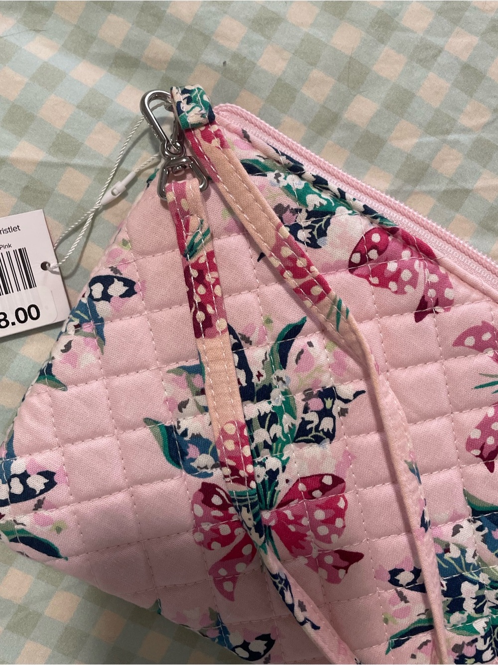 NWT Vera Bradley RFID Convertible Wristlet in Happiness Returns Pink - Picture 3 of 4